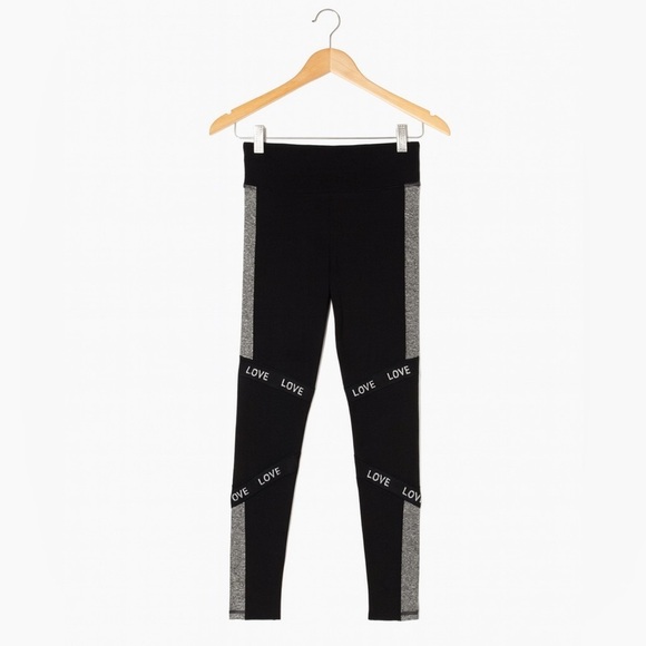 Fit Republic Pants - Fit Republic Black "Love" Leggings Women's Size Small Athletic Leggings.